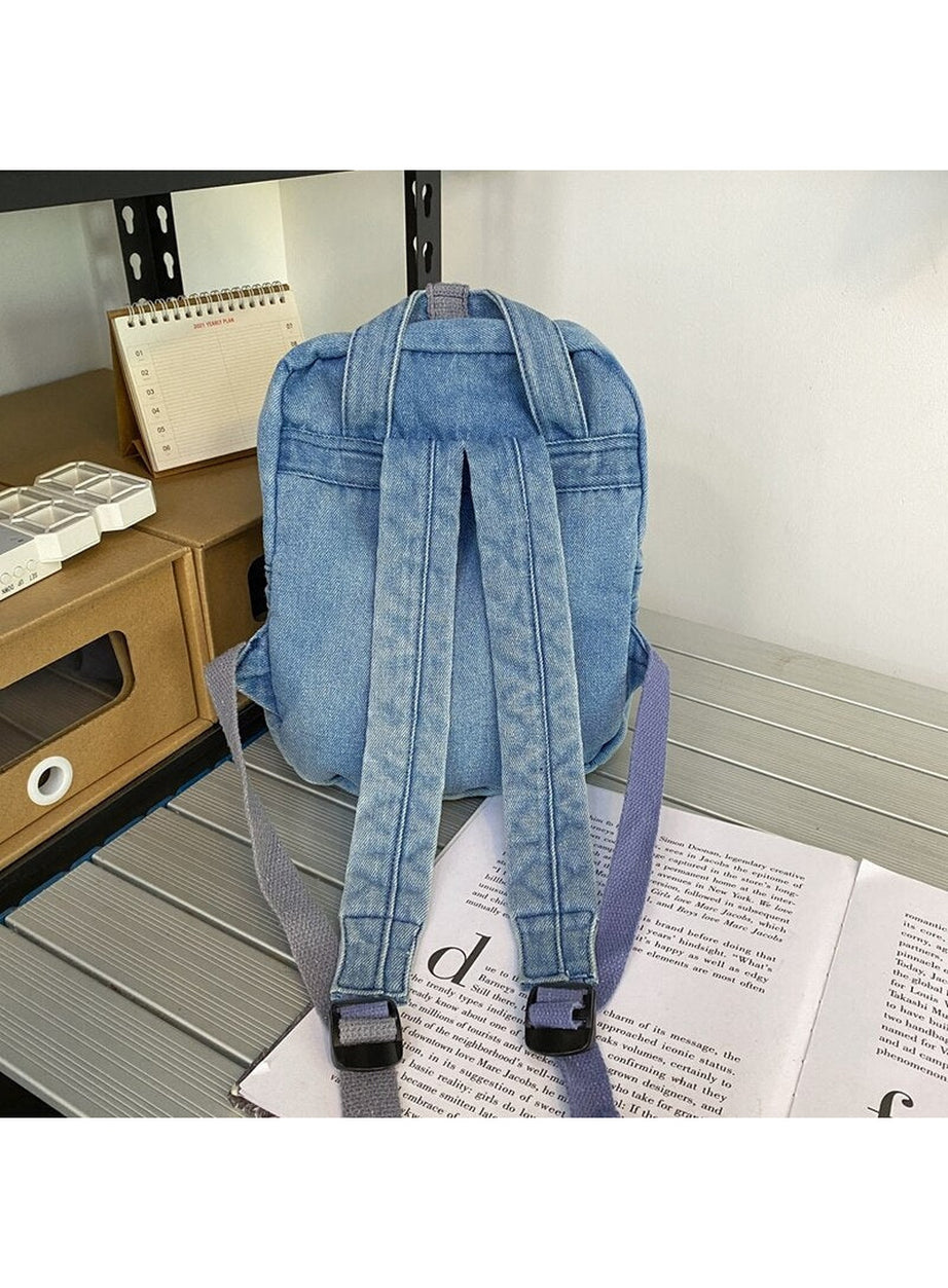 Y2k Small Denim Portable Backpack