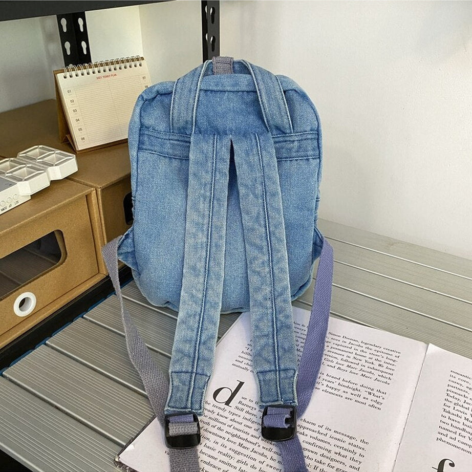 Y2k Small Denim Portable Backpack
