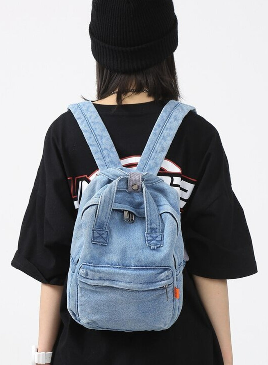 Y2k Small Denim Portable Backpack