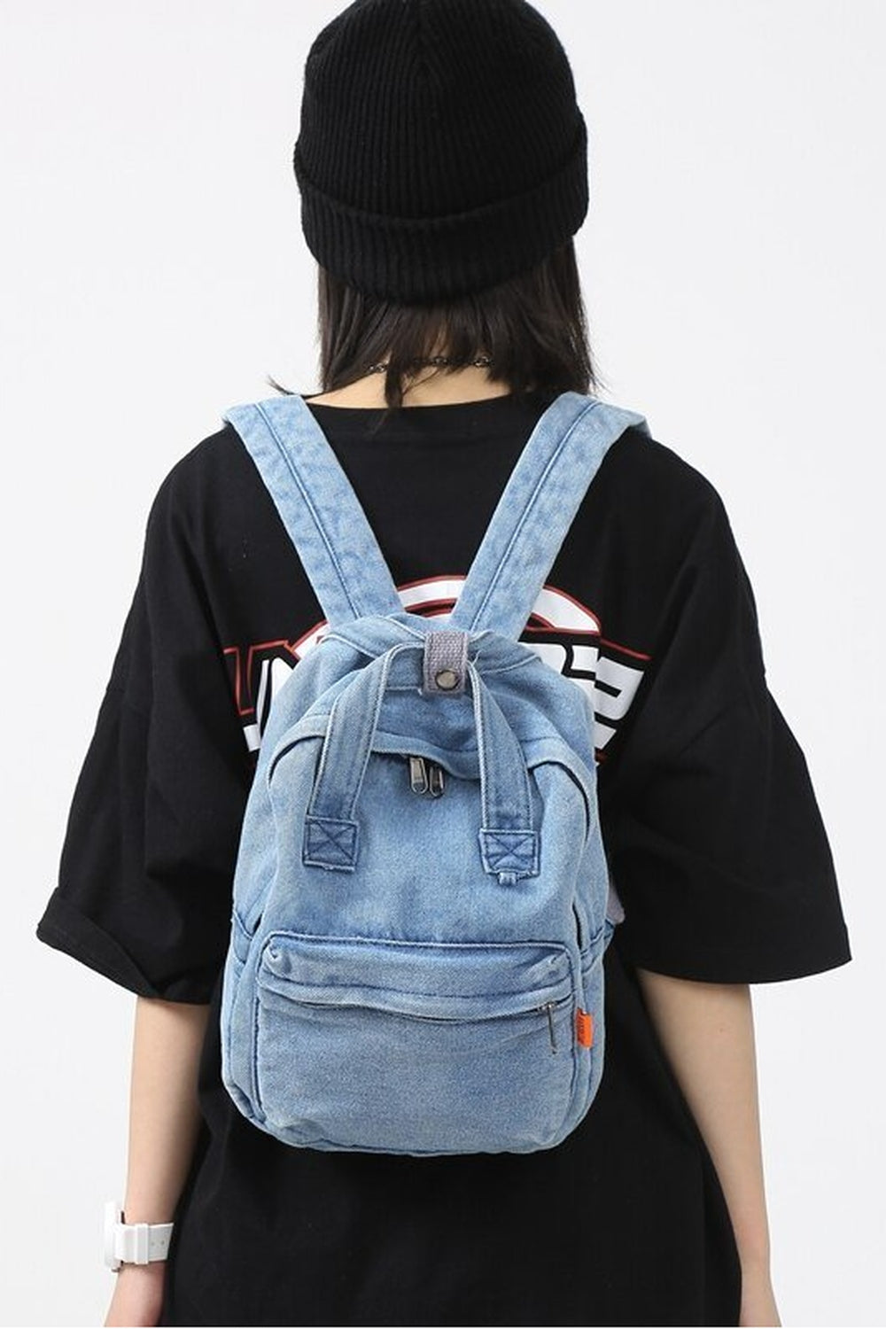 Y2k Small Denim Portable Backpack