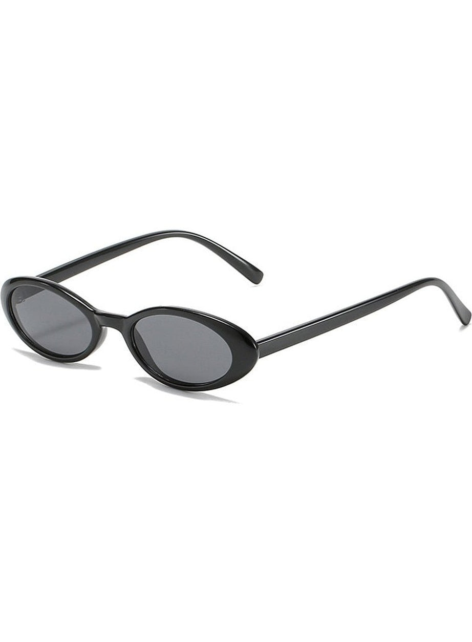 Y2k Small Oval Leopard Sunglasses