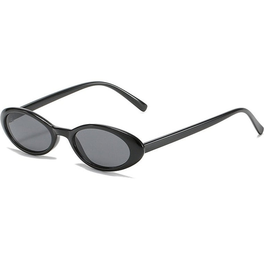 Y2k Small Oval Leopard Sunglasses