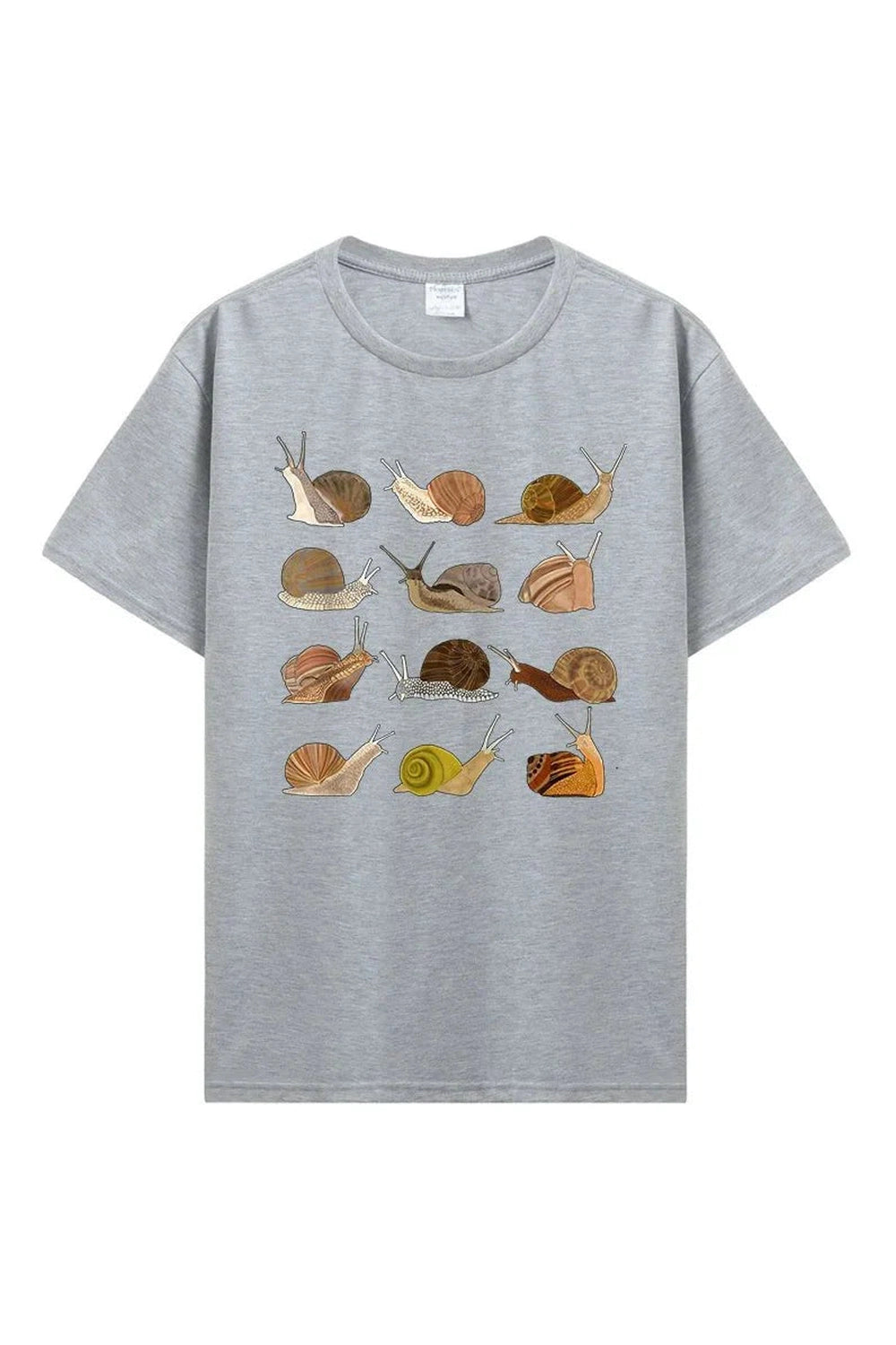 Y2k Snail Graphic Cotton T-Shirt