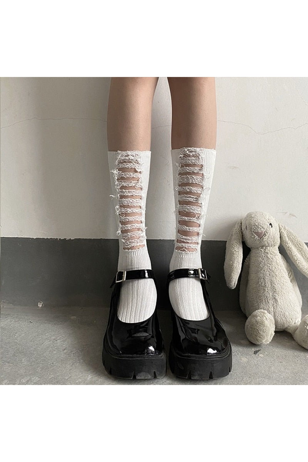 Y2k Socks With Cutouts