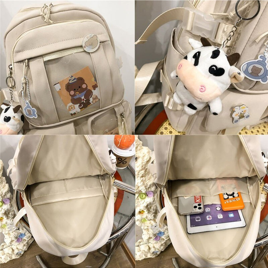 Y2k Solid Color Aesthetic Cute Backpack