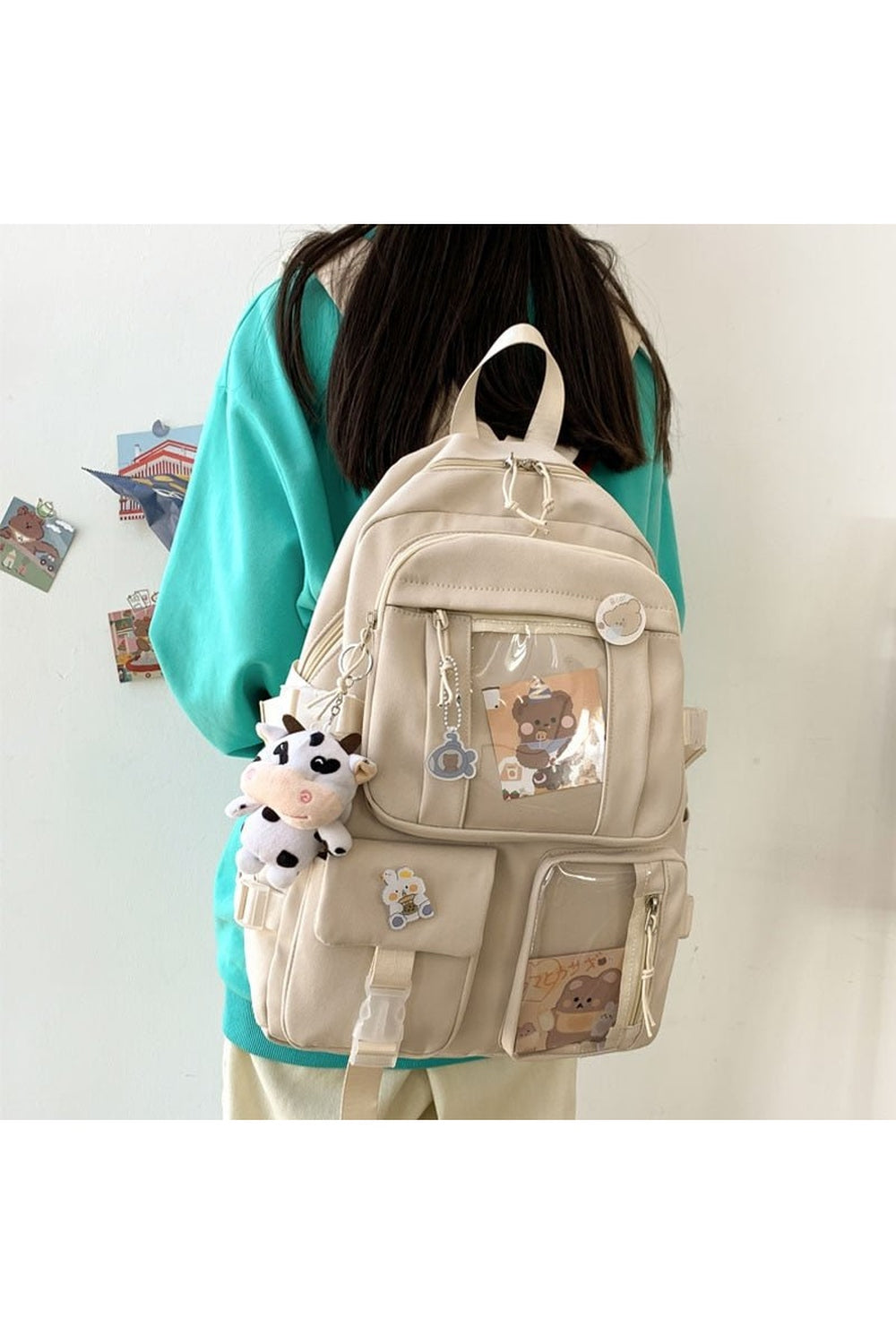 Y2k Solid Color Aesthetic Cute Backpack