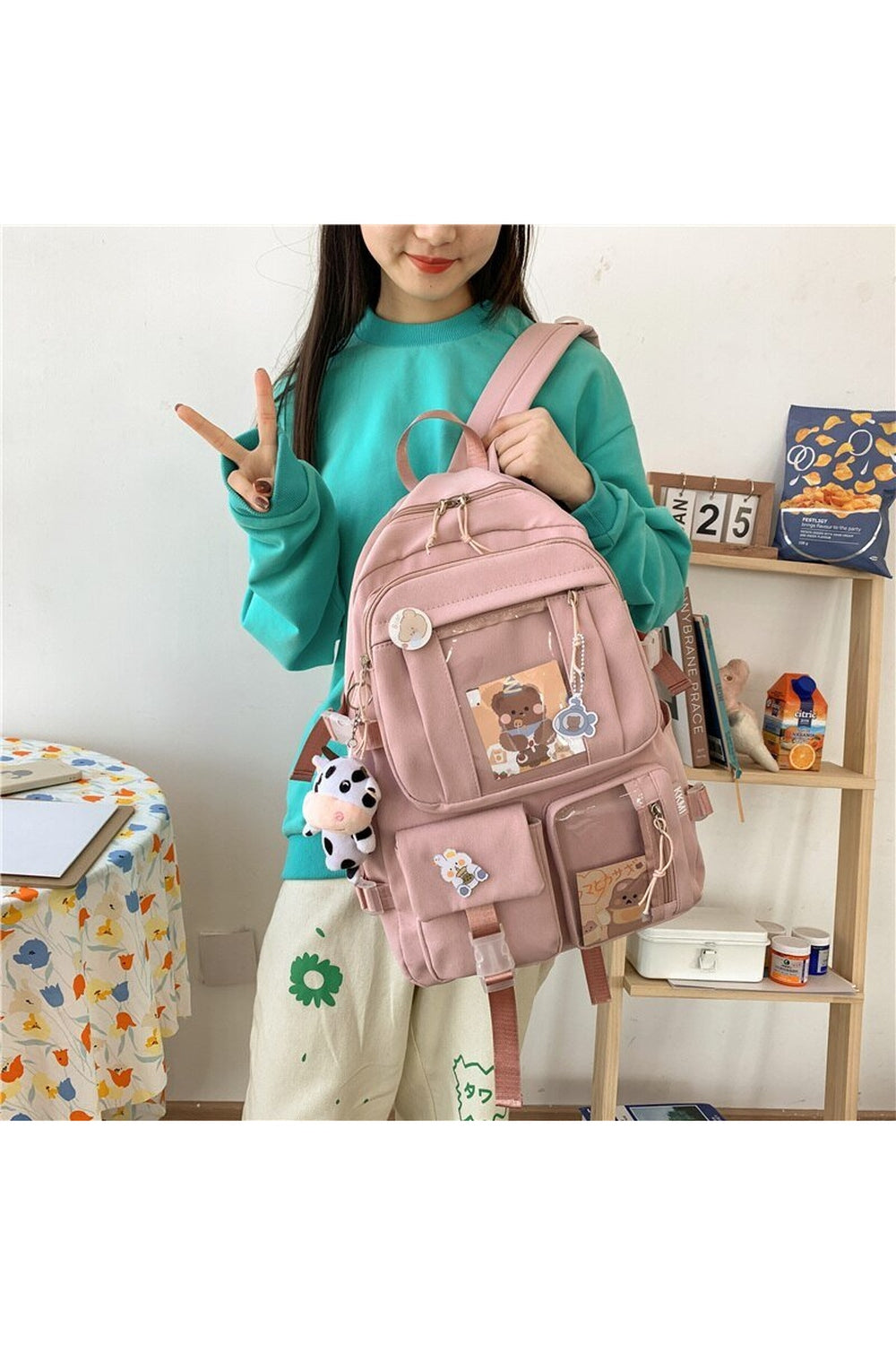 Y2k Solid Color Aesthetic Cute Backpack