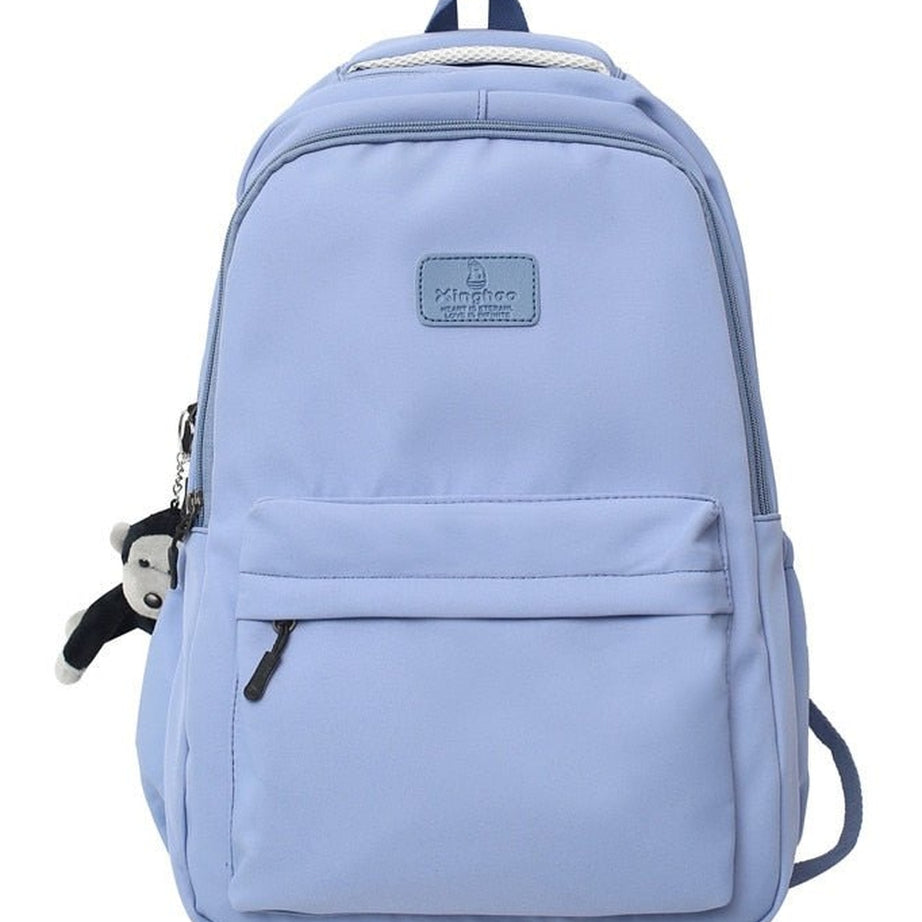 Y2k Solid Color Nylon Backpack