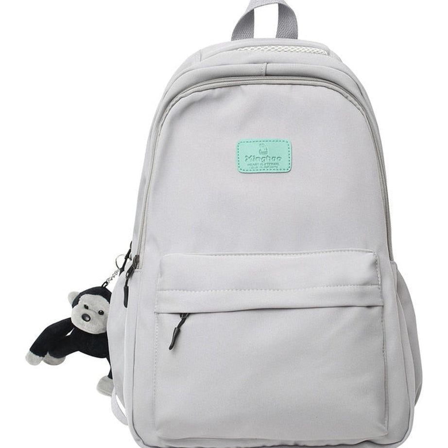 Y2k Solid Color Nylon Backpack