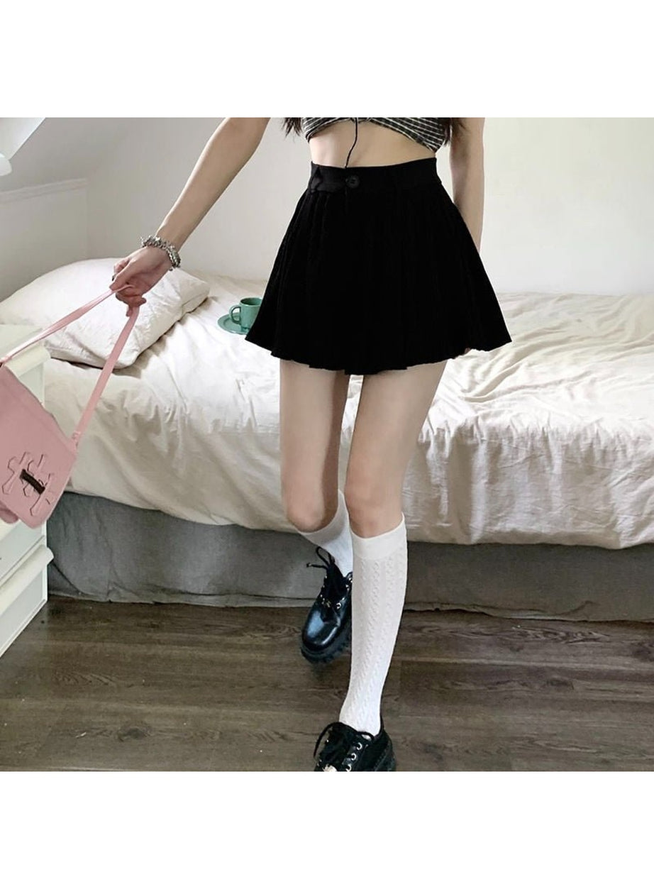 Y2k Solid High Waist Shorts