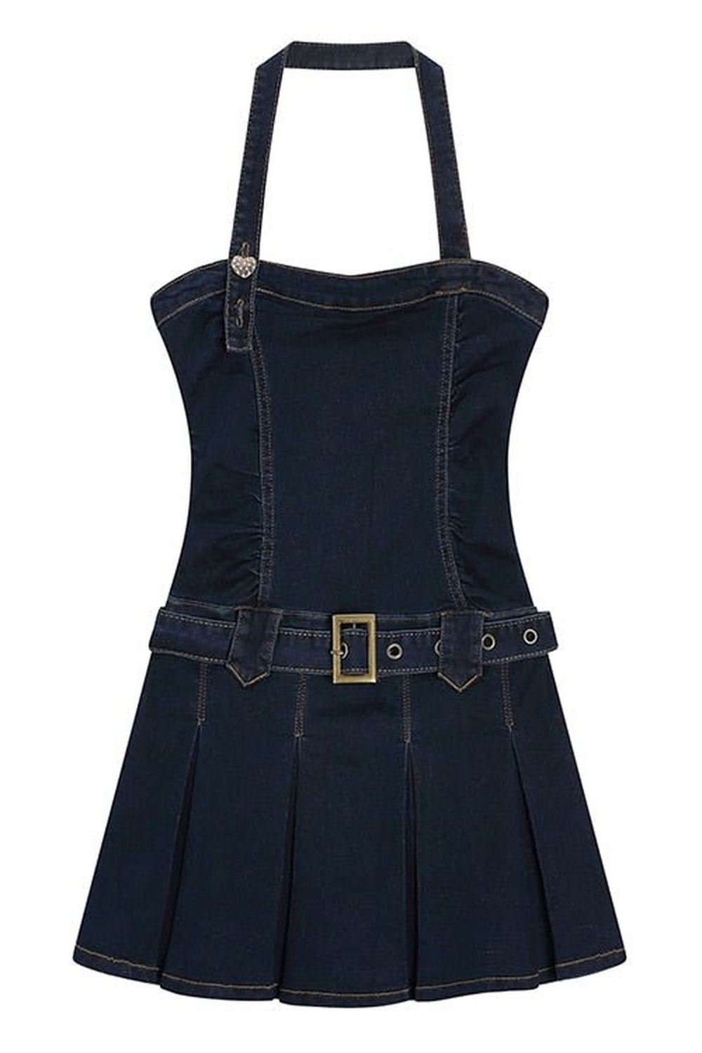 Y2k Spaghetti Strap Denim Dress