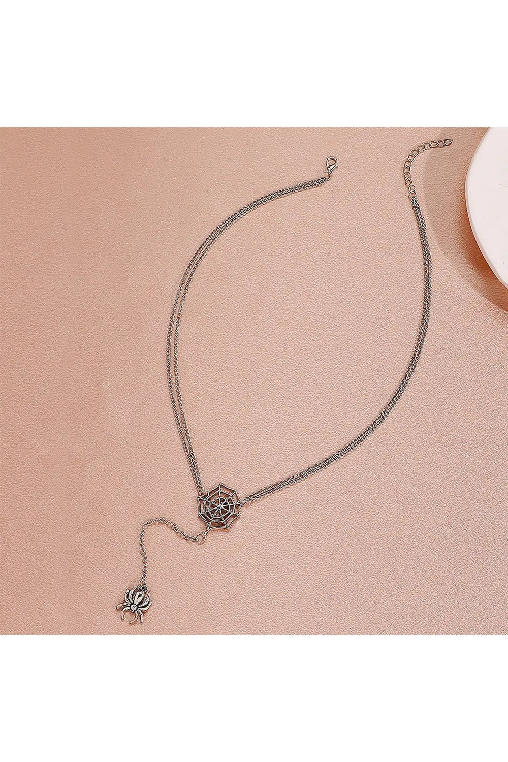 Y2k Spider Web Necklace