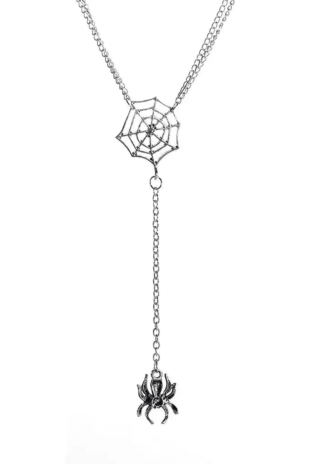 Y2k Spider Web Necklace