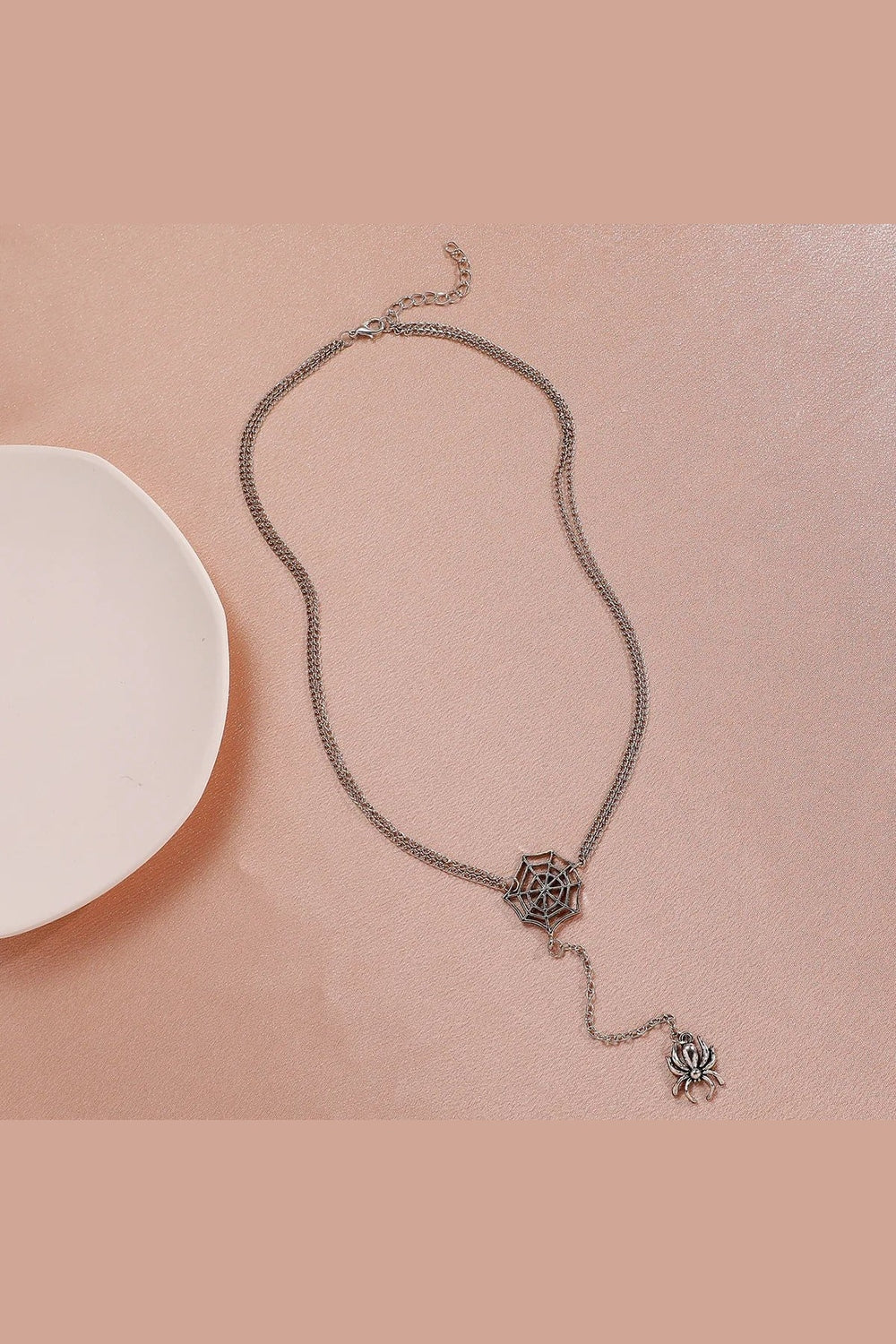 Y2k Spider Web Necklace