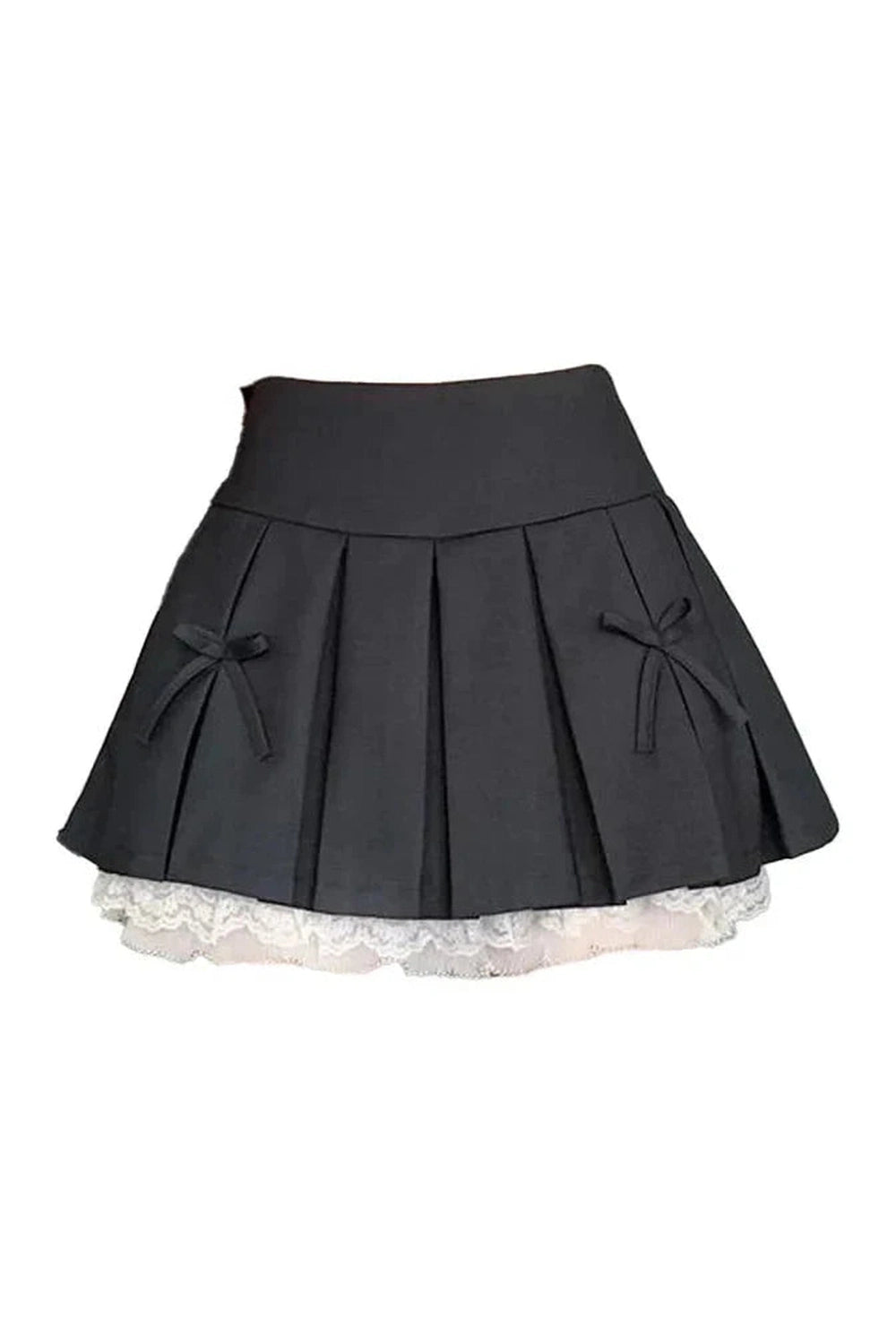 Y2k Spliced Lace Mini Skirt