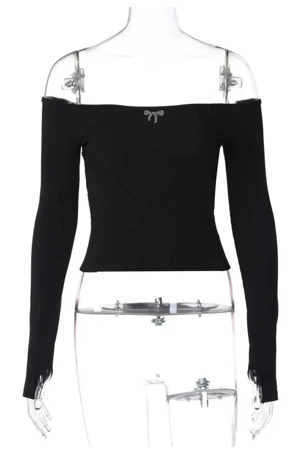 Y2k Spring Off Shoulder Backless Crop Top