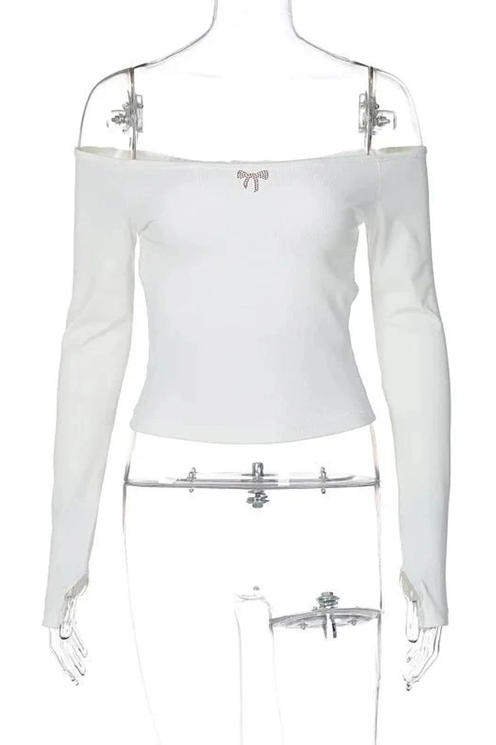 Y2k Spring Off Shoulder Backless Crop Top