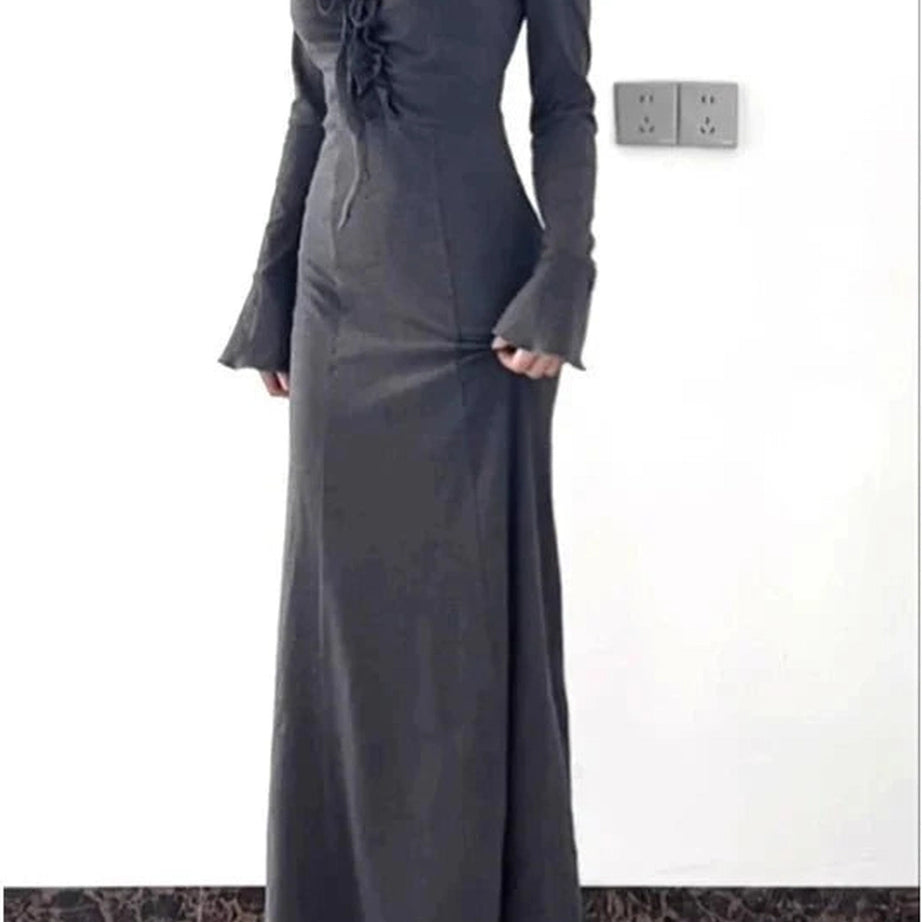 Y2k Square Collar Mermaid Dress