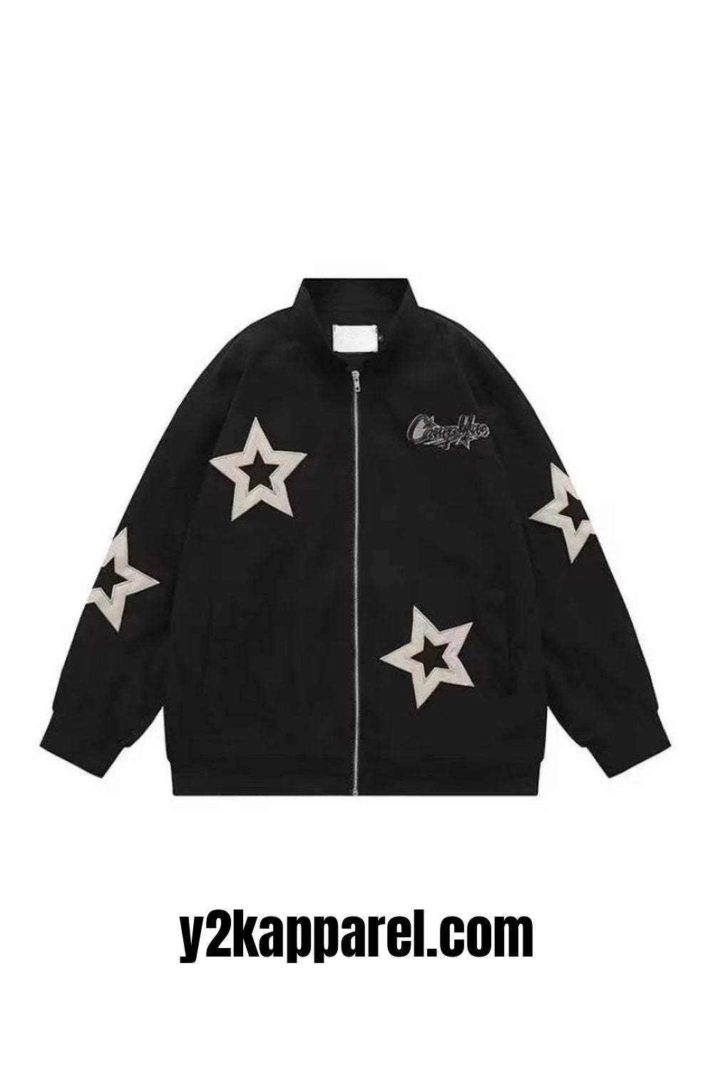 Y2k Star Bomber Oversize Jacket