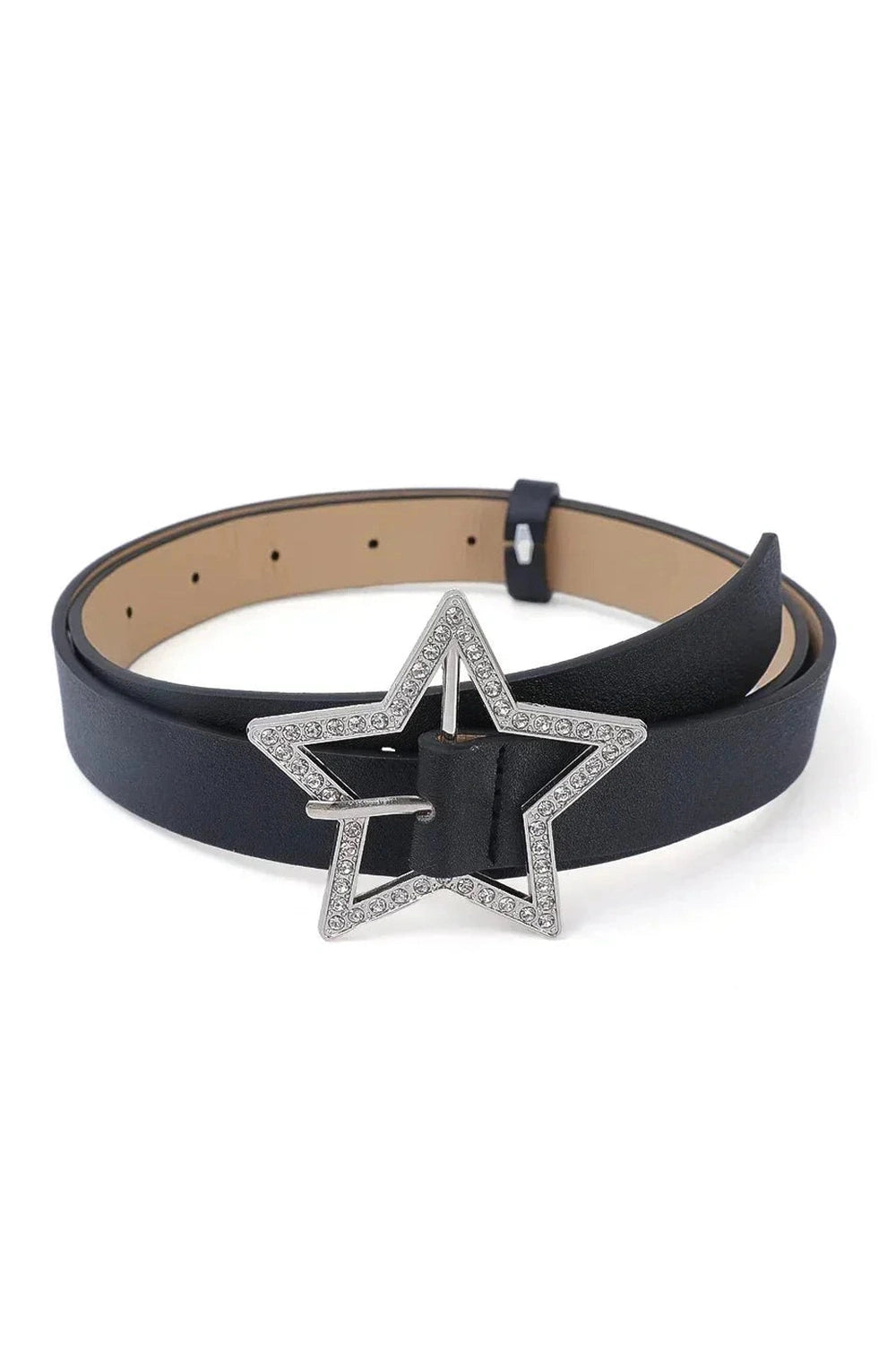 Y2k Star Buckle Rhinestone Belt