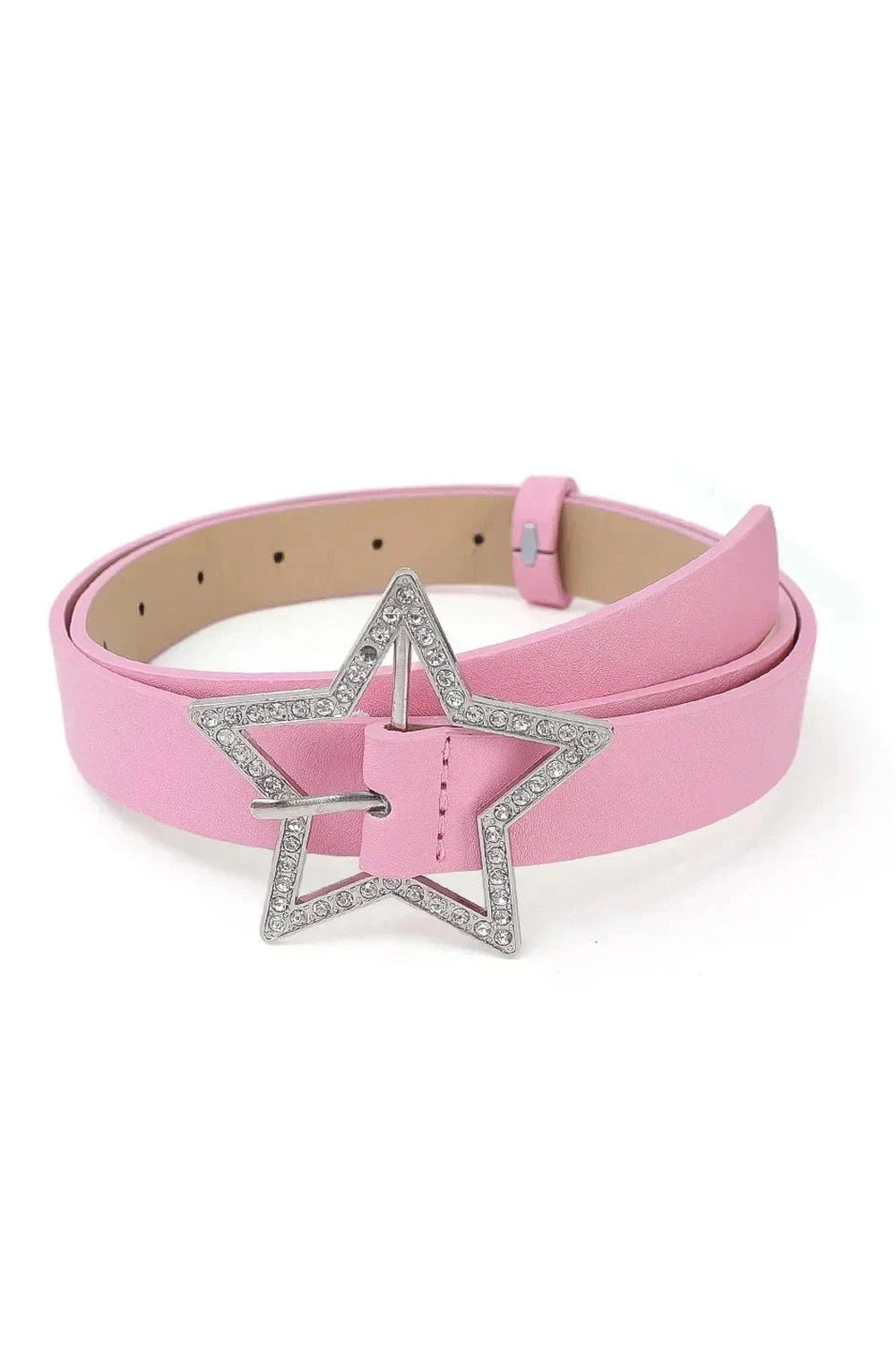 Y2k Star Buckle Rhinestone Belt