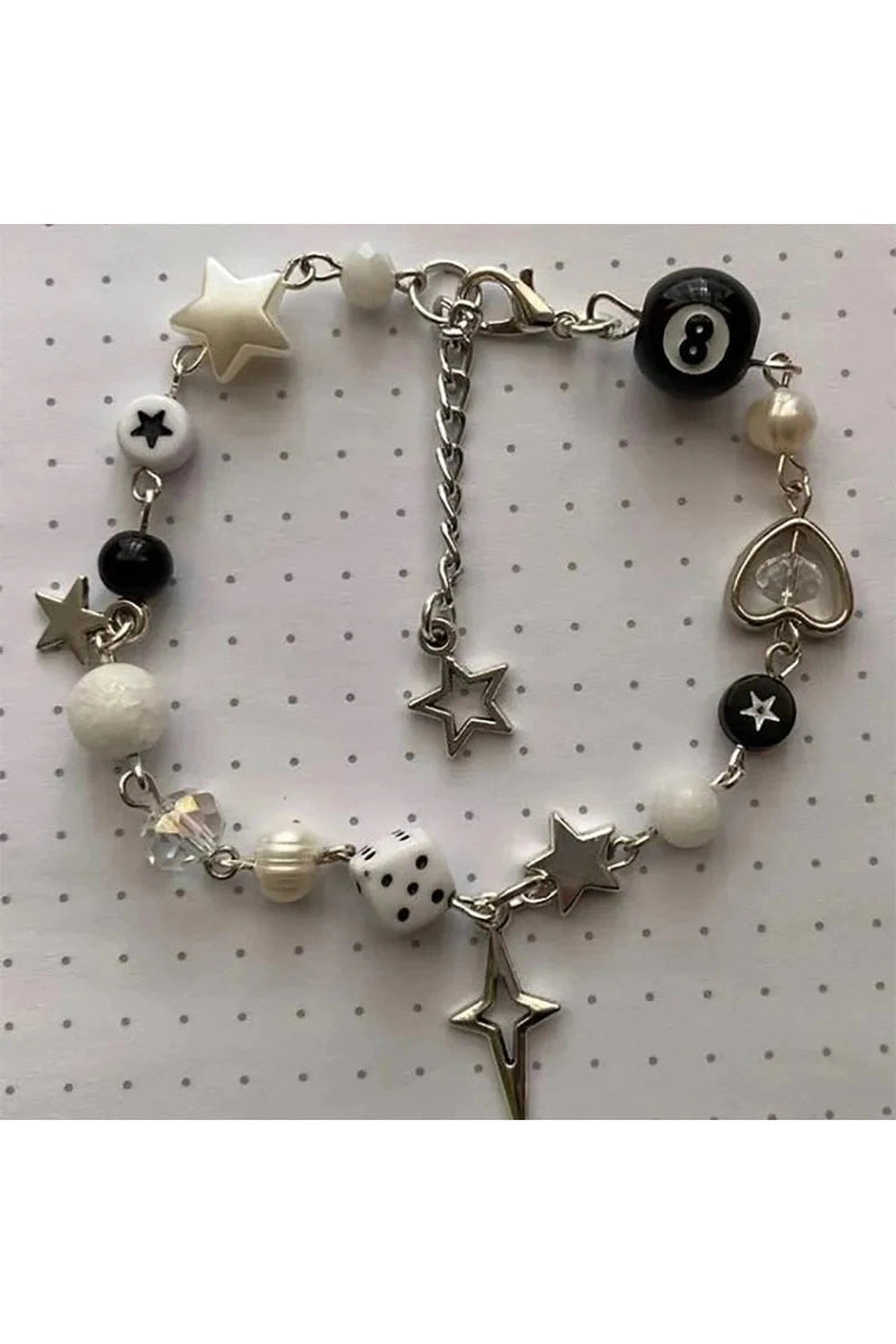 Y2k Star Dice Beaded Bracelet