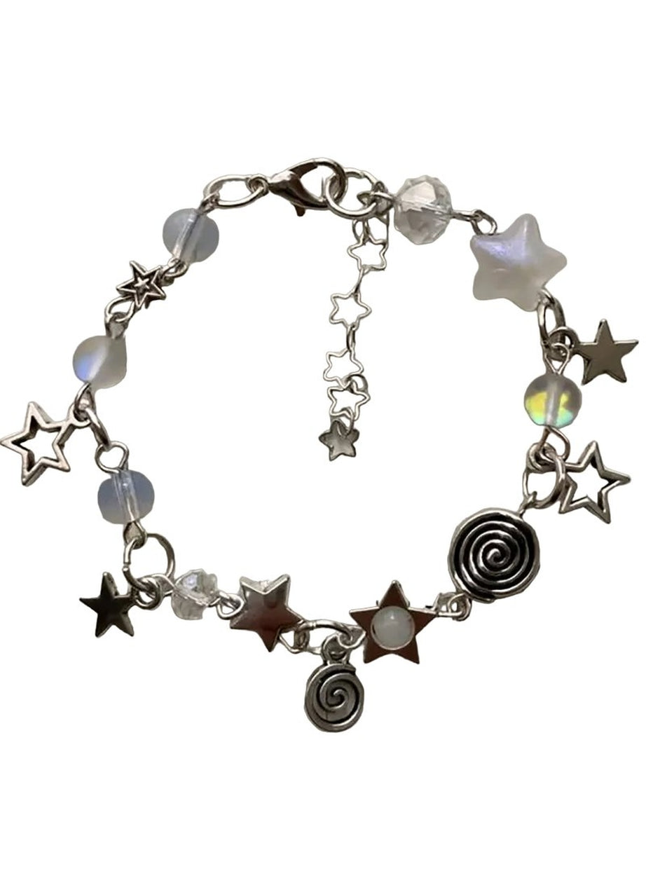 Y2k Star Dice Beaded Bracelet