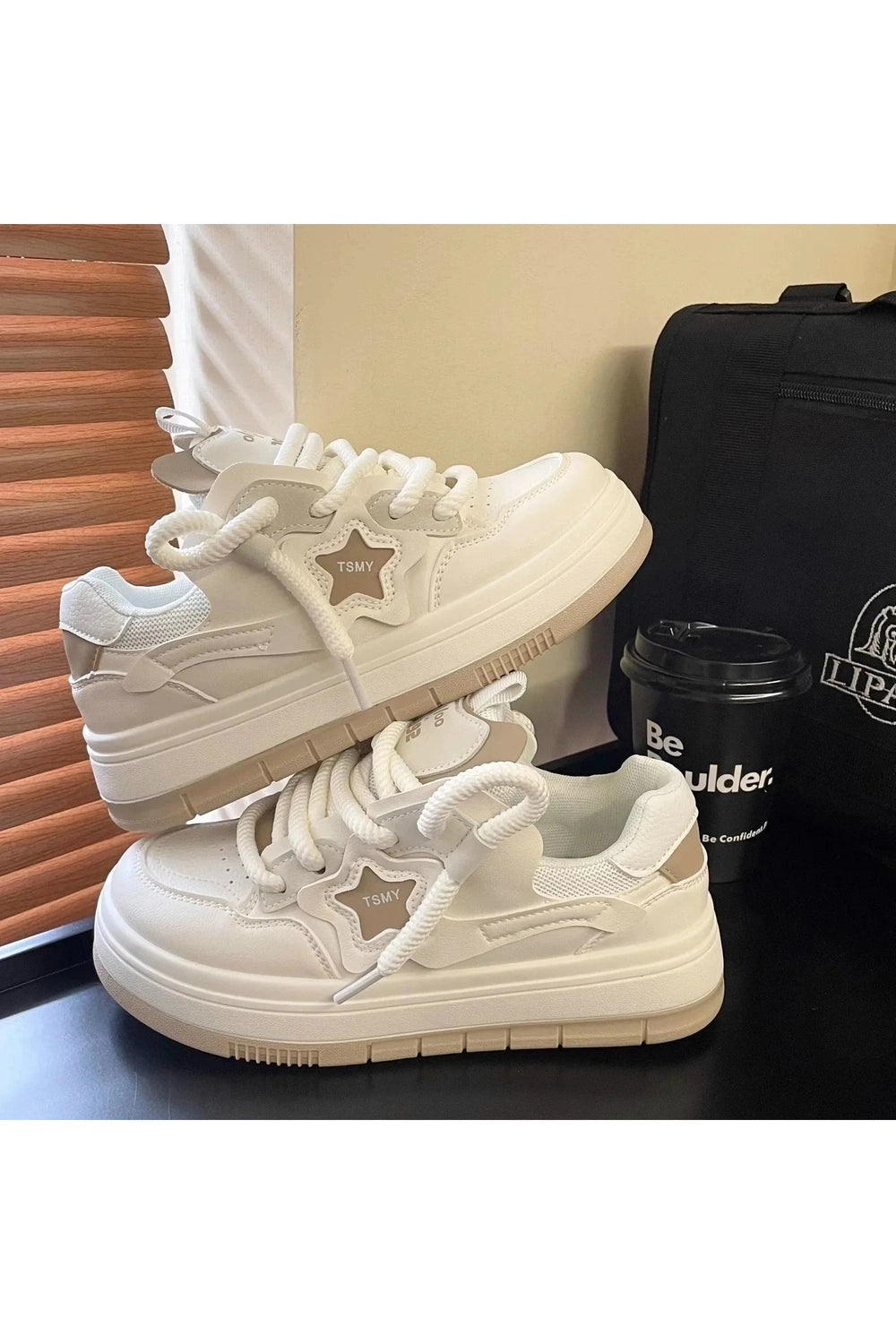 Y2k Acubi Star Platform Sneakers