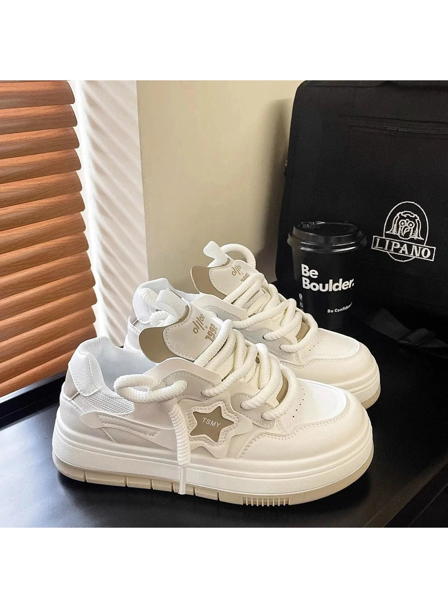 Y2k Acubi Star Platform Sneakers