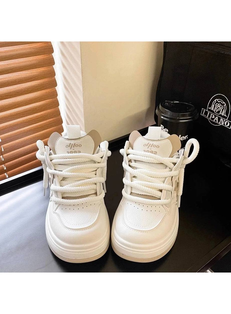 Y2k Acubi Star Platform Sneakers