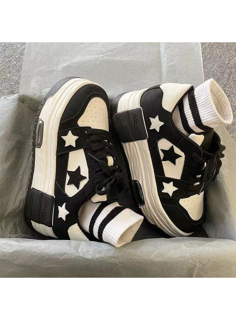Y2k Acubi Star Skateboard Shoes