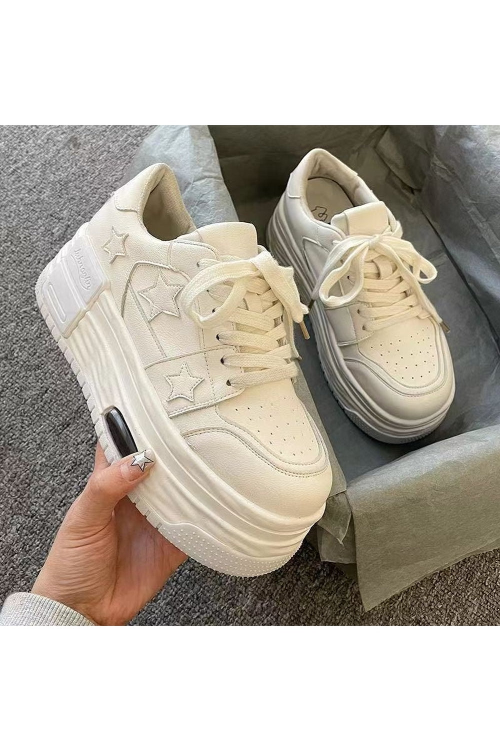 Y2k Acubi Star Skateboard Shoes