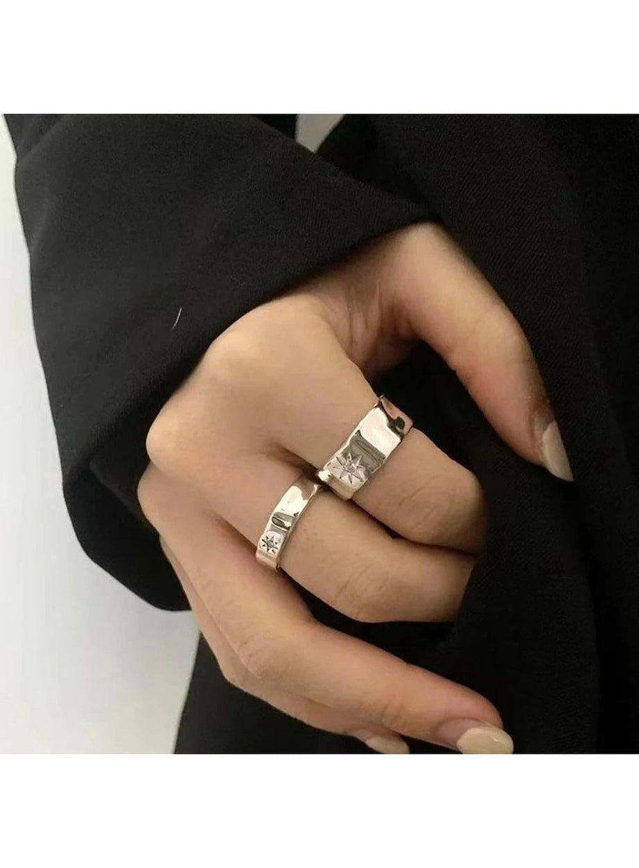 Y2k Stellar Gleam Duo Rings