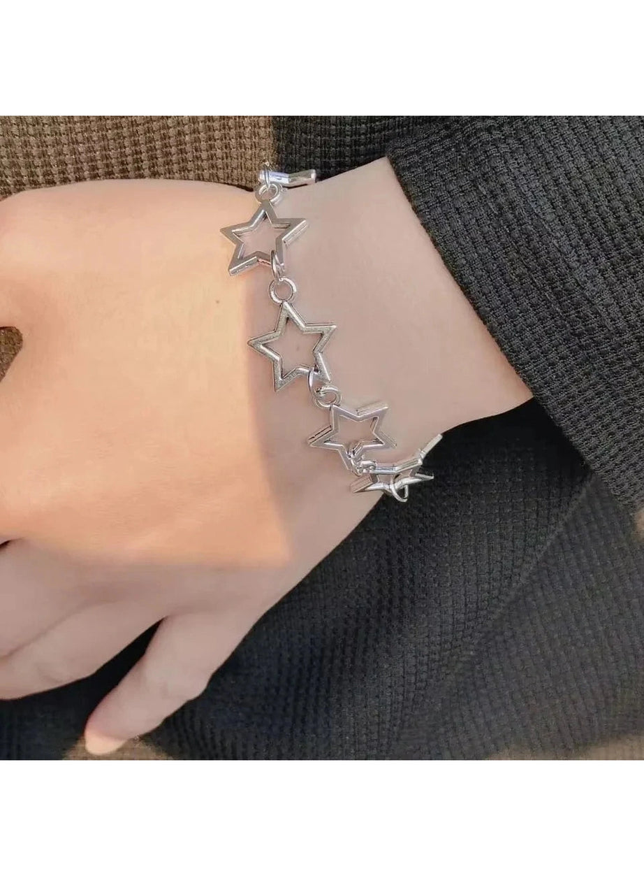 Y2k Stellar Silhouette Charm Bracelet