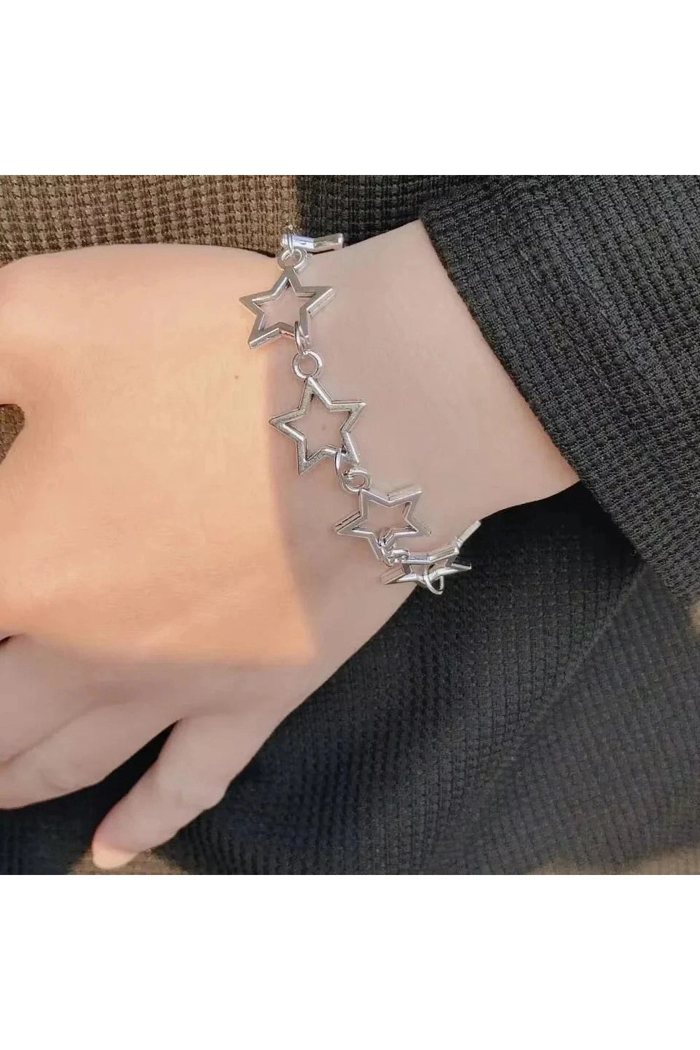 Y2k Stellar Silhouette Charm Bracelet