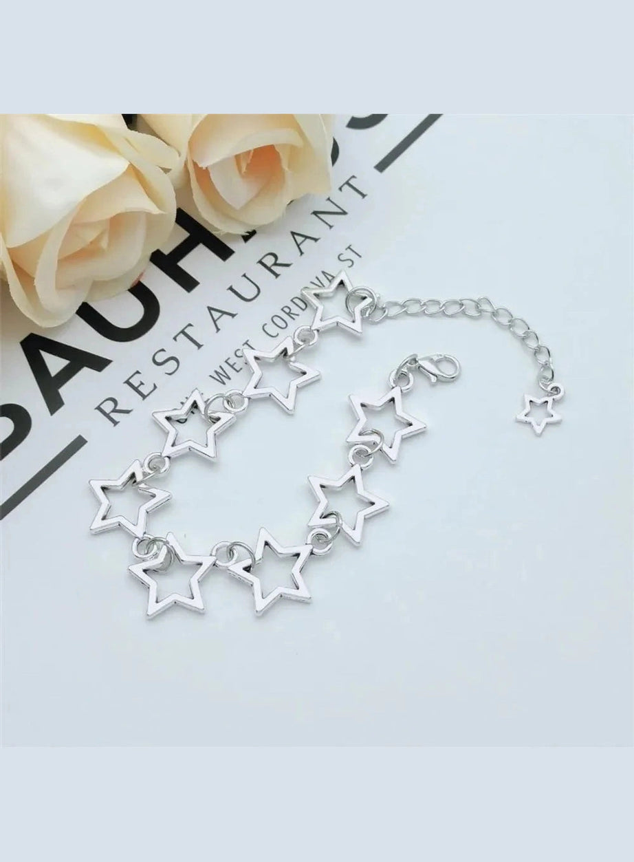 Y2k Stellar Silhouette Charm Bracelet
