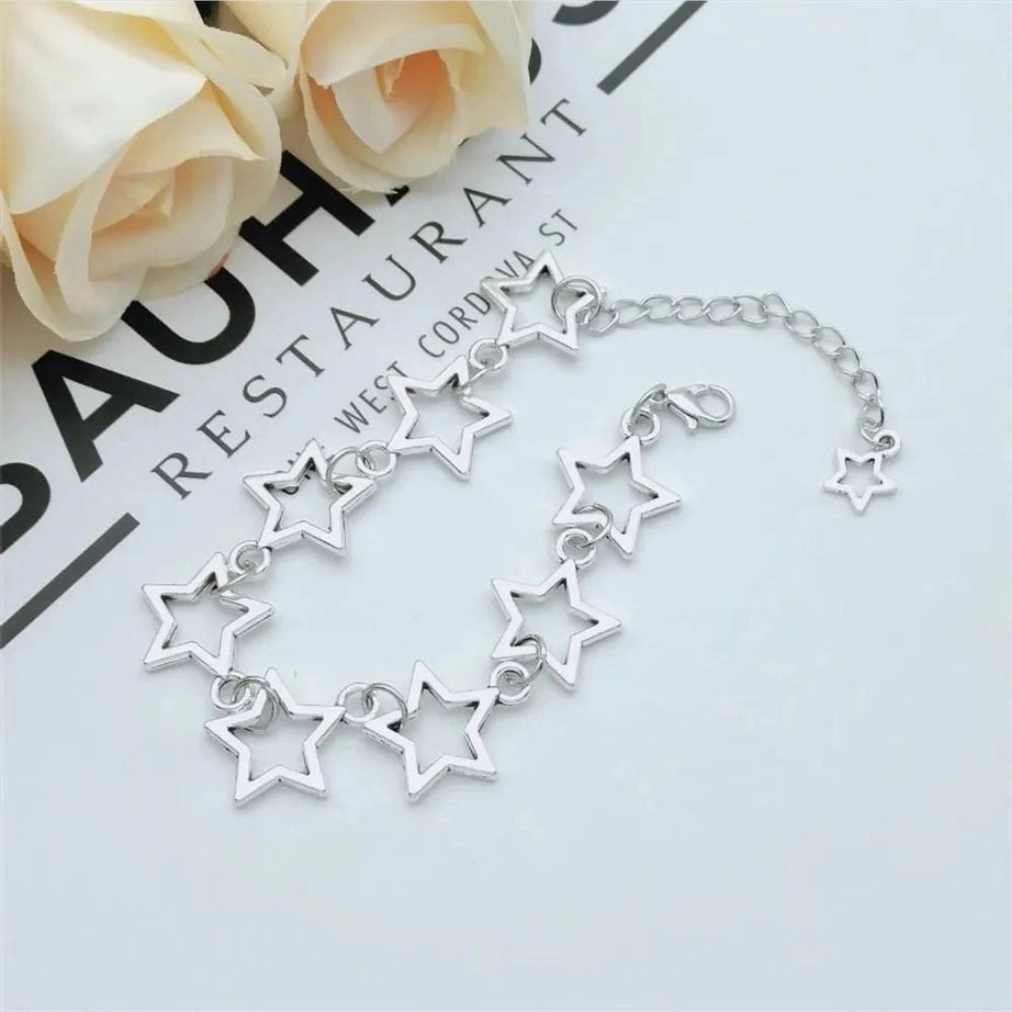 Y2k Stellar Silhouette Charm Bracelet
