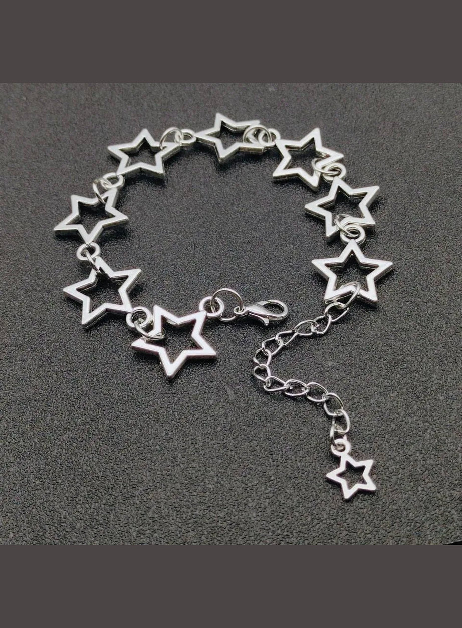 Y2k Stellar Silhouette Charm Bracelet