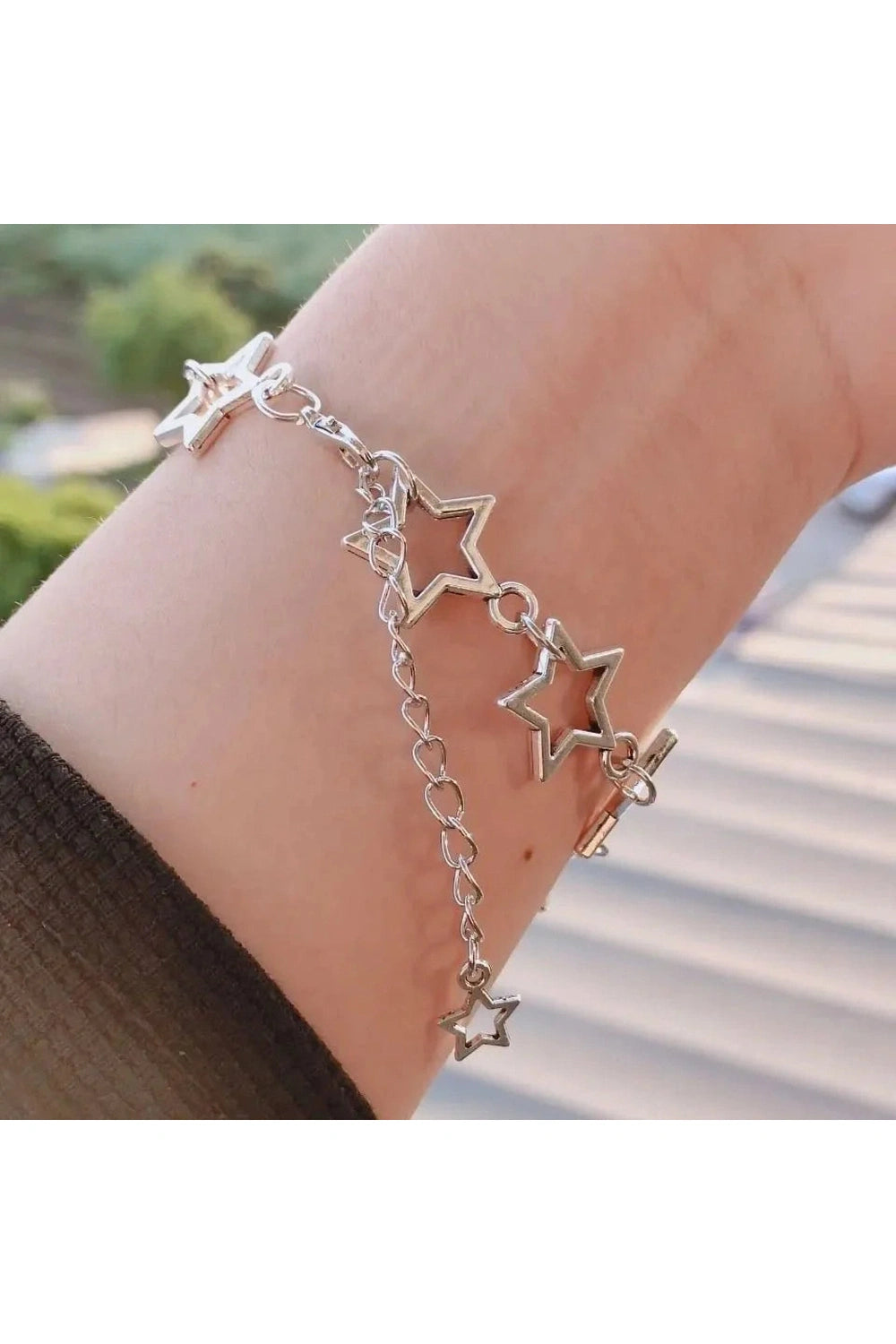 Y2k Stellar Silhouette Charm Bracelet