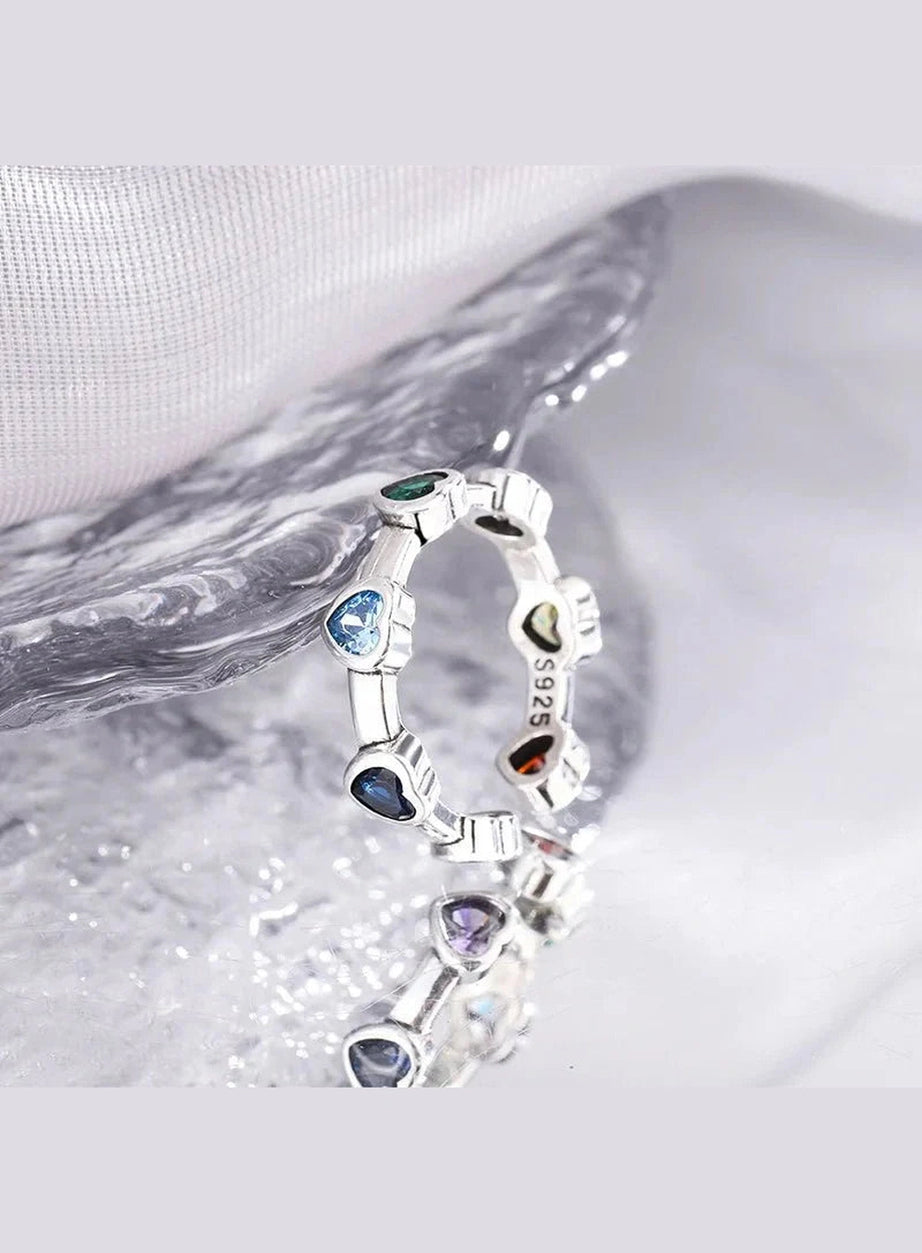 Y2k Sterling Silver Heart Ring