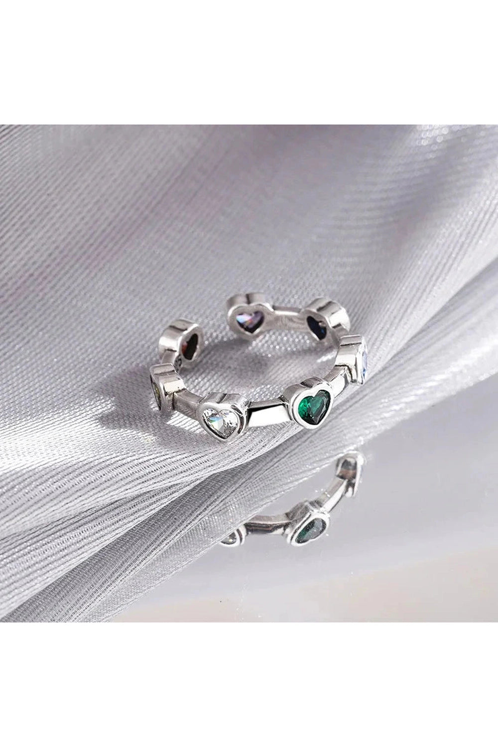 Y2k Sterling Silver Heart Ring