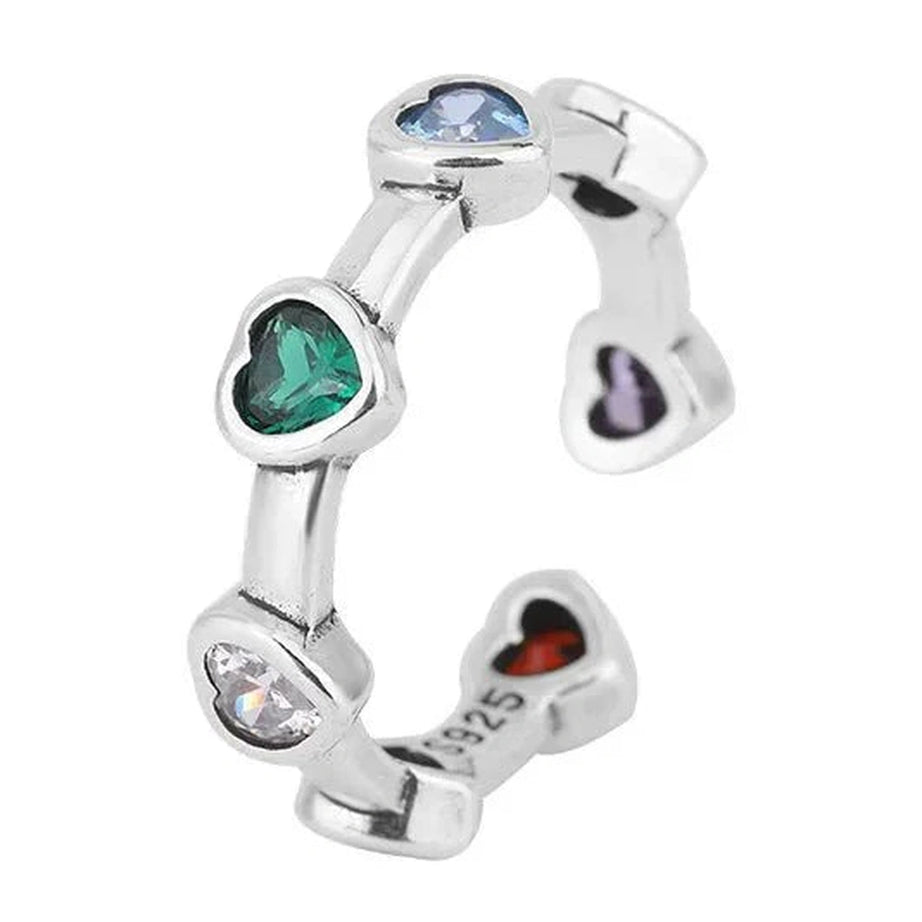 Y2k Sterling Silver Heart Ring