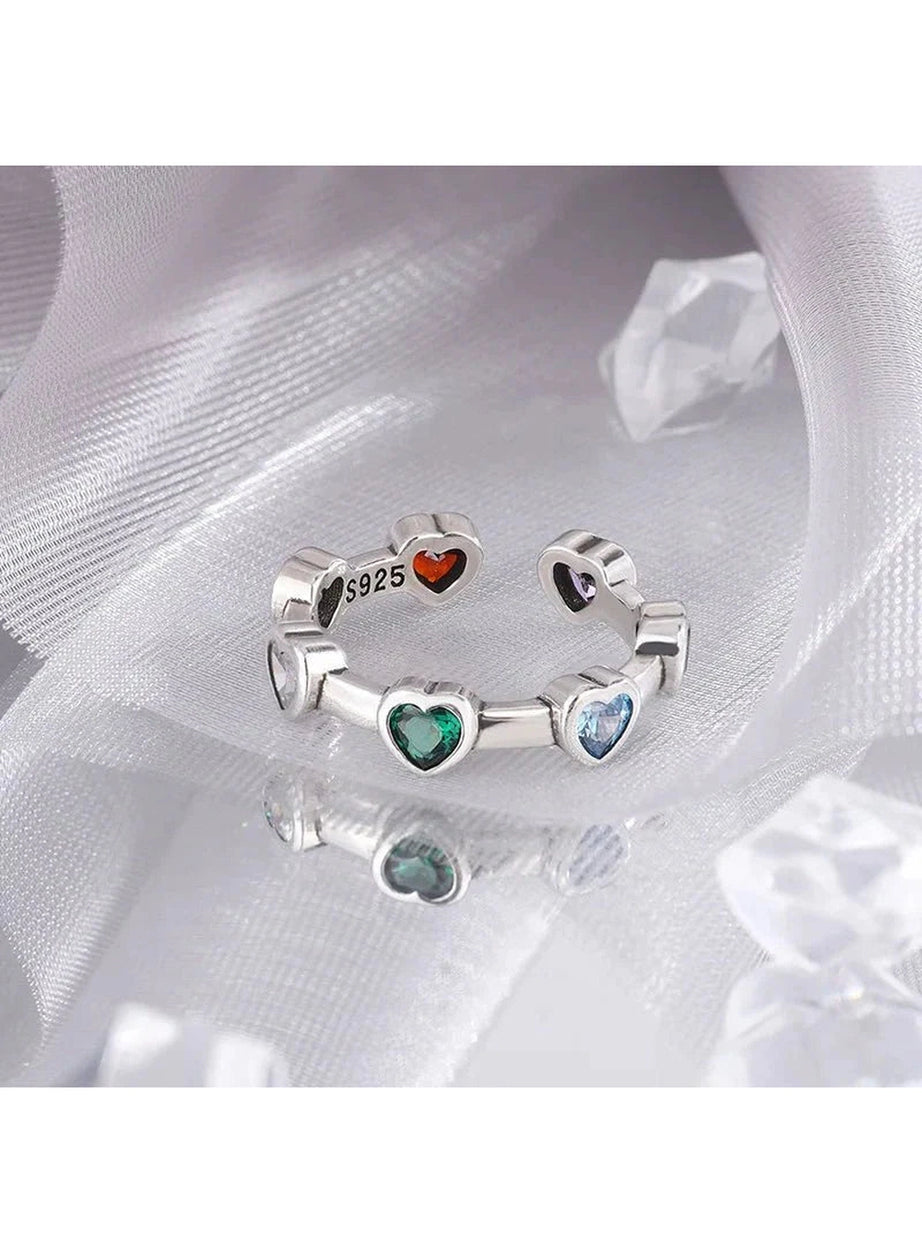 Y2k Sterling Silver Heart Ring
