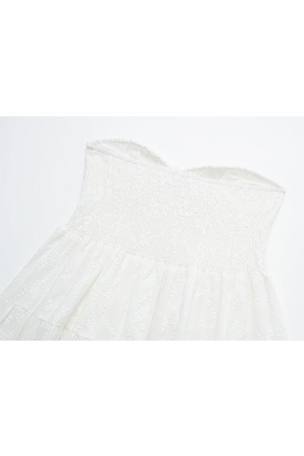 Y2k Strapless Lace Mini Dress