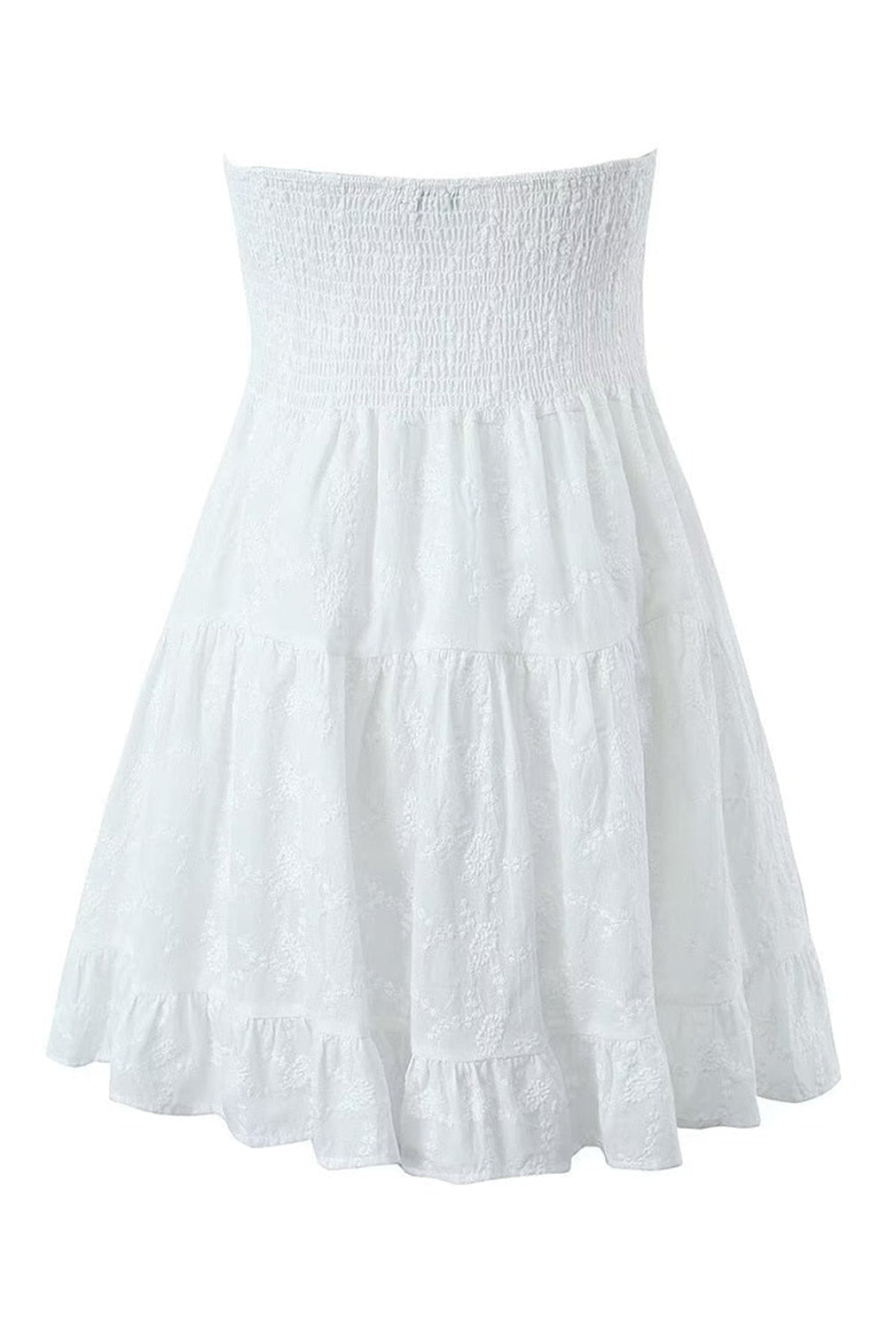 Y2k Strapless Lace Mini Dress