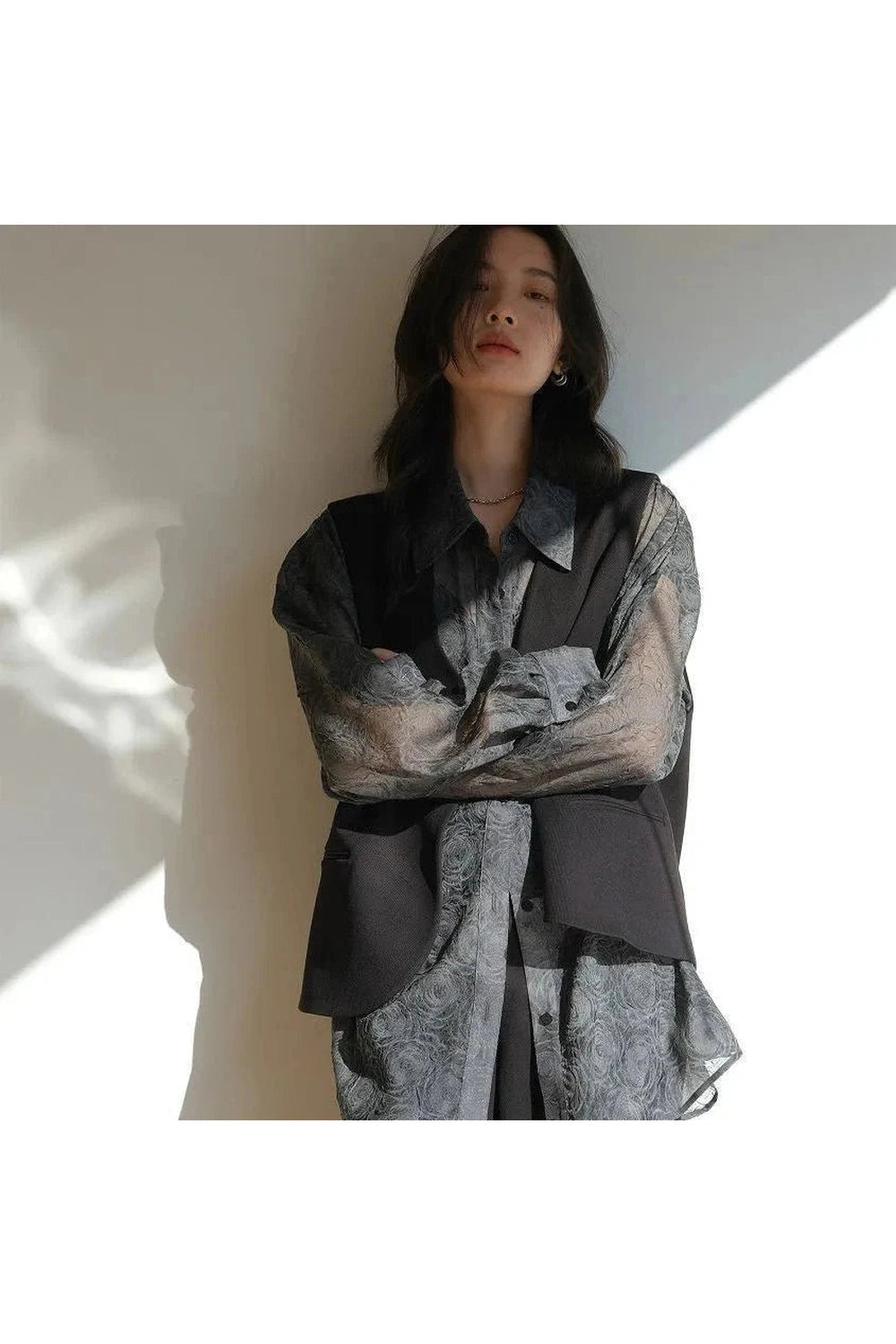 Y2k Streetwear Lantern Sleeve Shirt