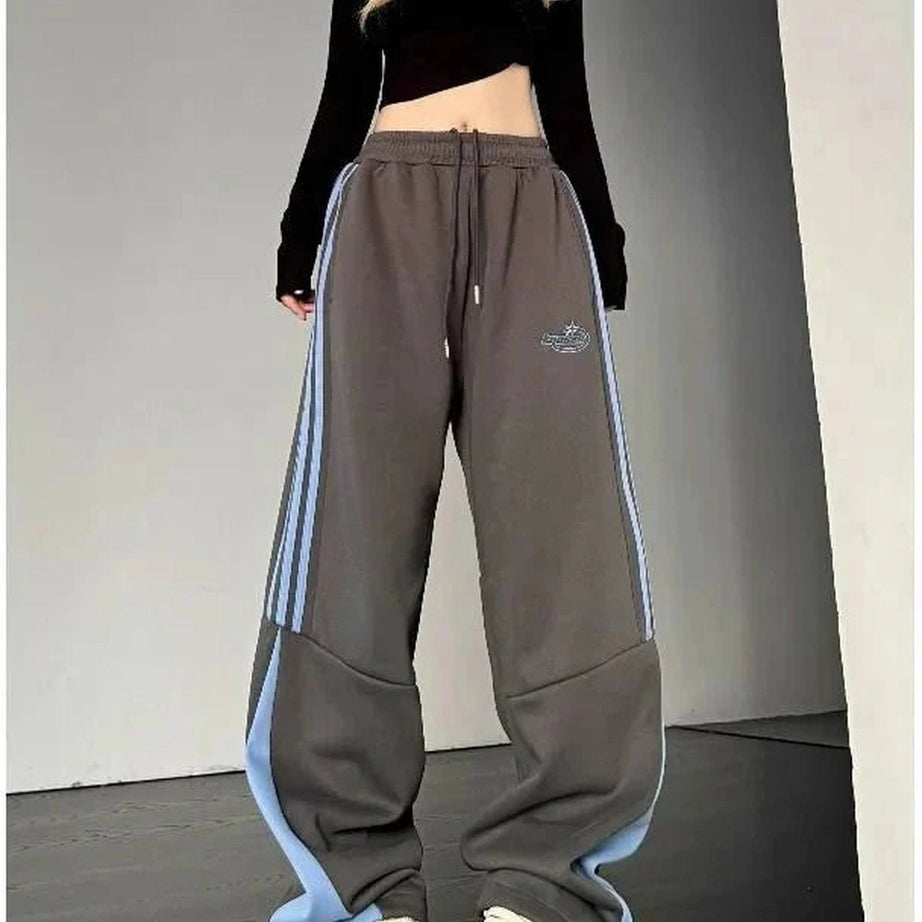 Y2k Stripe Cargo Sweatpants