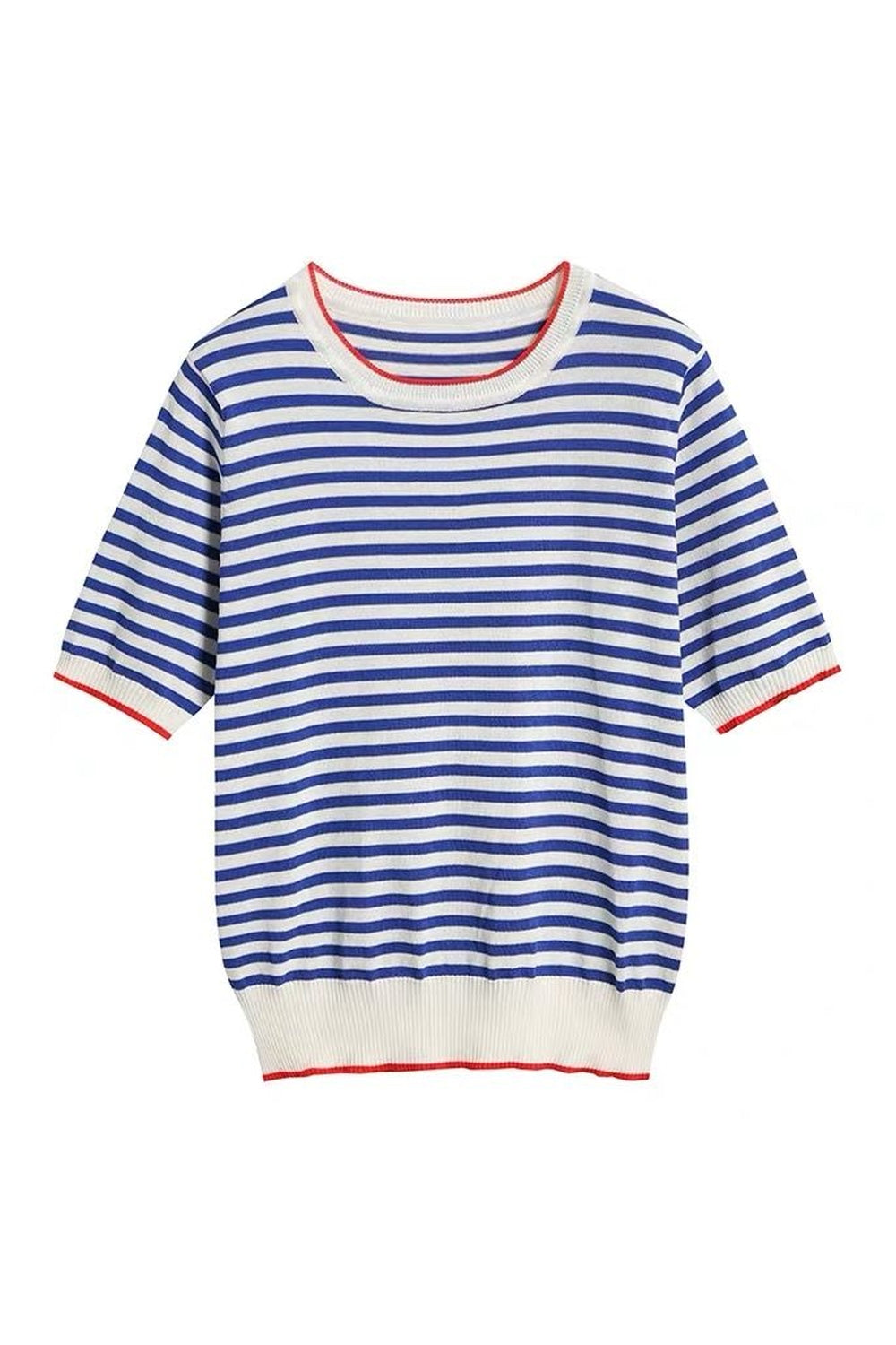 Y2k Striped Short Sleeve T-shirt