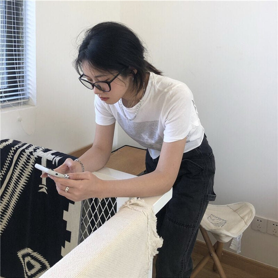 Y2k Stylish Asymmetrical Crop Top