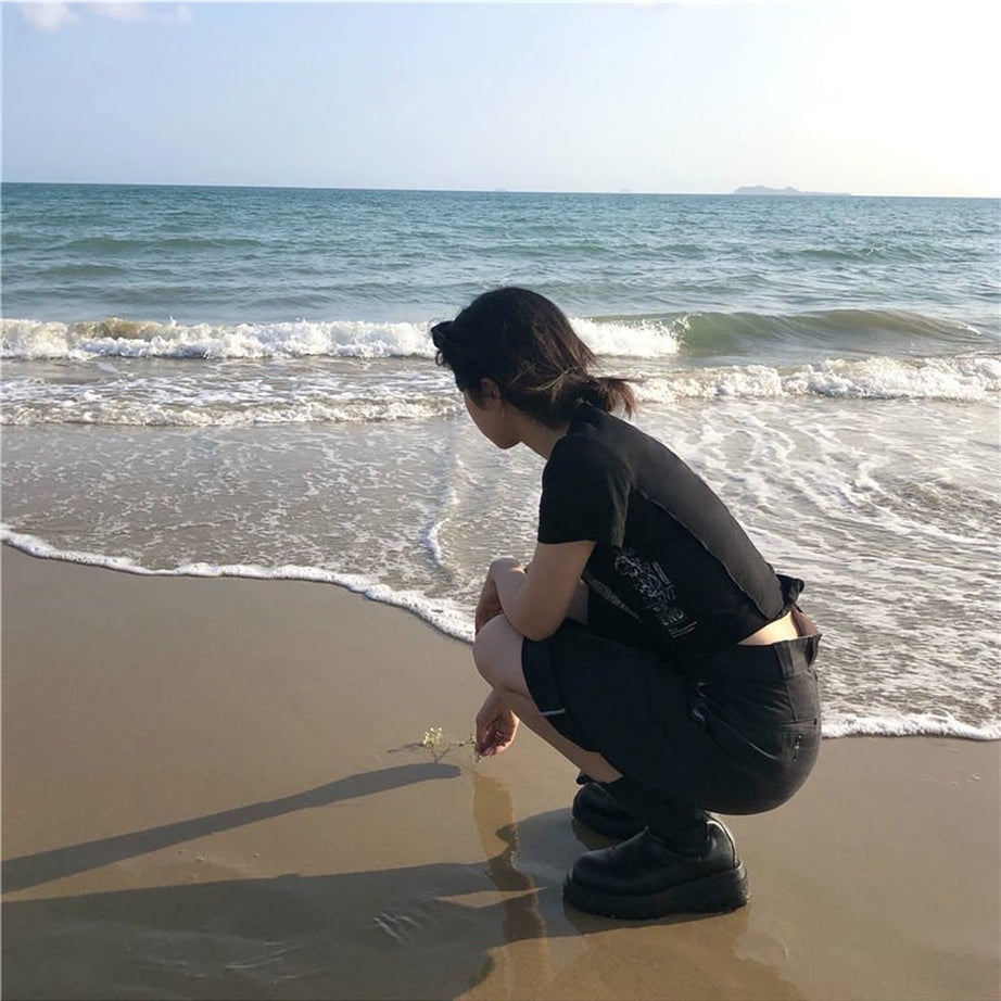 Y2k Stylish Asymmetrical Crop Top